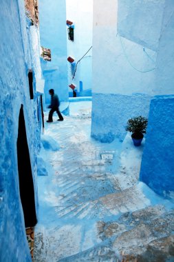 mimari detay: chefchaouen eski Medina, morocco