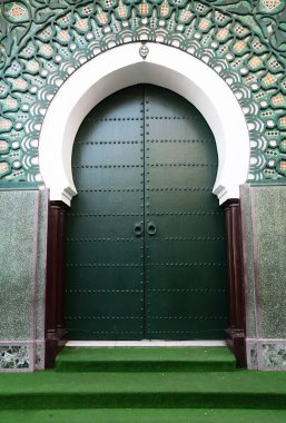 Traditional moroccan door in Tangier, Africa