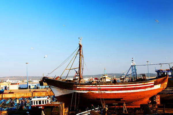 Essaouira Harbor, Morocco, Africa — Stock Photo, Image