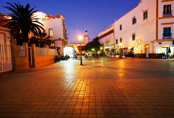 Západ slunce, essaouira, Maroko, Afrika — Stock fotografie