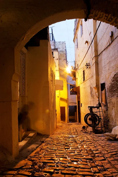 Cena de rua em Meknes, Marrocos, África — Fotografia de Stock