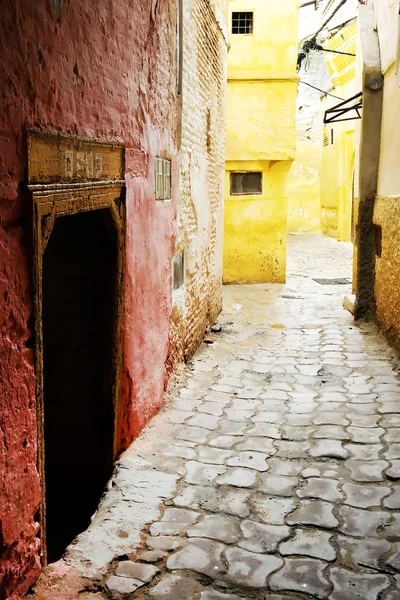 Gatubilden i Meknès, Marocko, Afrika — Stockfoto