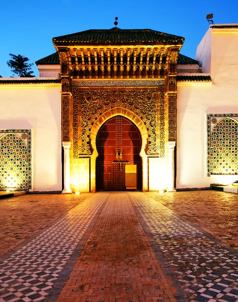 Architektur der alten Medina von fes el bali, Marokko, Afrika — Stockfoto