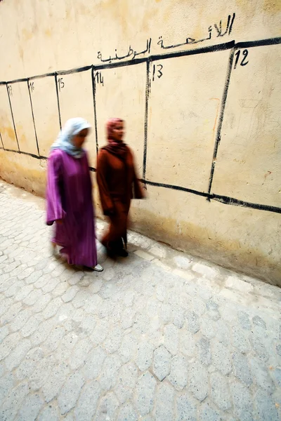 Cena de rua em Meknes, Marrocos, África — Fotografia de Stock