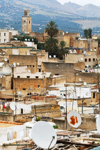 Flygfoto över fes el bali, Marocko, Afrika — Stockfoto