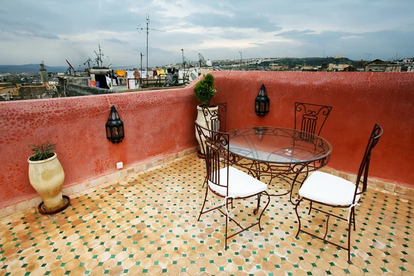 Riad in Fes el Bali, Marocco, Africa — Foto Stock