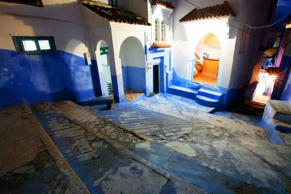 Architectural detail in Chefchaouen, Morocco, Africa — Stock Photo, Image