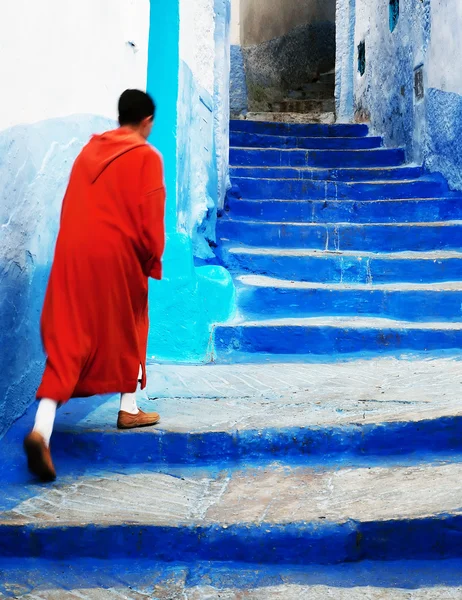 Detalle arquitectónico en Chefchaouen old Medina, Marruecos —  Fotos de Stock