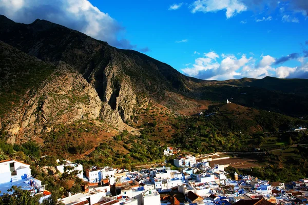 Αρχιτεκτονικές λεπτομέρειες της chefchaouen, Μαρόκο, Αφρική — Φωτογραφία Αρχείου