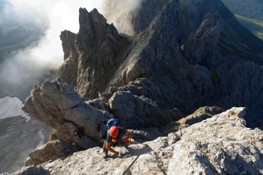 tırmanma alpinists koenigsjodler rota, Avusturya