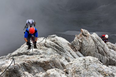 tırmanma alpinists koenigsjodler rota, Avusturya