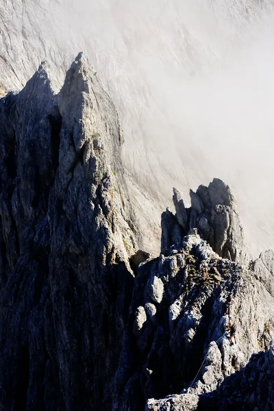 Koenigsjodler ridge, Avrupa Avusturya Alpleri'nde tırmanma — Stok fotoğraf