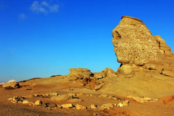 Romanian Sphinx, geological phenomenon formed through erosion — Stock Photo, Image