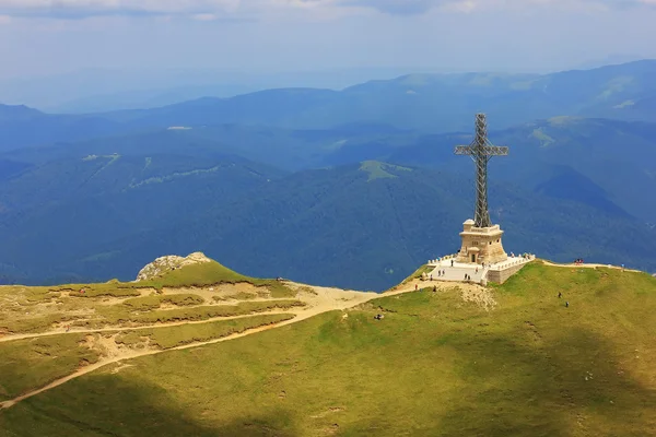 Heroes Monument of Caraiman, Bucegi Mountains, Romania — Stock Photo, Image