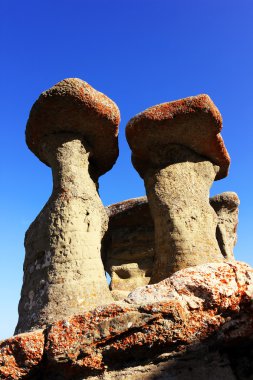 Babele - geomorphologic kayalık yapılar landmark bucegi Dağları, Romanya, Avrupa