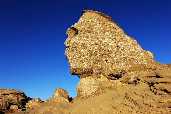 Romanian Sphinx, geological phenomenon formed through erosion — Stock Photo, Image