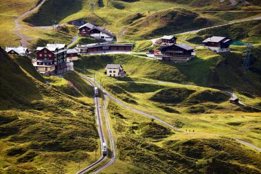 azalan Kleine scheidegg, İsviçre jungfrau bahn
