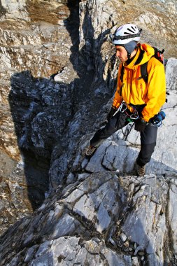 alpinist Eiger tepe, İsviçre, Avrupa tırmanma