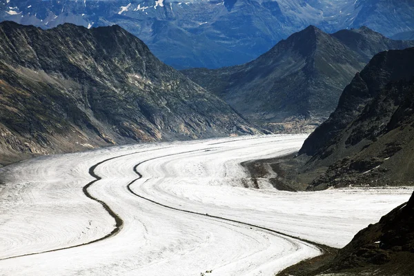 Aletsch Glacier, Berner Oberland, Switzerland — Stock Photo, Image