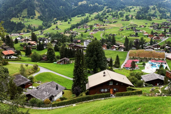 Grindelwald Village en Berner Oberland, Suiza —  Fotos de Stock