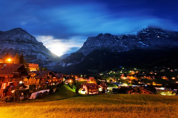 Деревня Федельвальд и город Эпик, Швейцария — стоковое фото