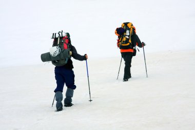 Alp fagaras dağlar, Transilvanya, Romanya'da trekking