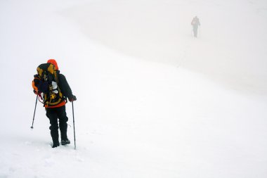 Alp fagaras dağlar, Transilvanya, Romanya'da trekking