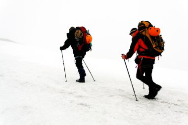 Alp fagaras dağlar, Transilvanya, Romanya'da trekking