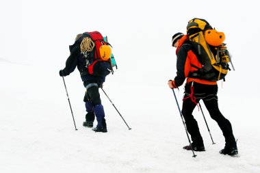 Alp fagaras dağlar, Transilvanya, Romanya'da trekking