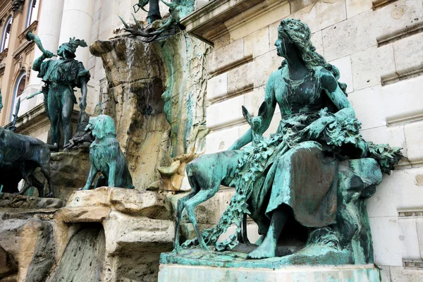 Detalhe arquitetônico do Castelo de Buda — Fotografia de Stock