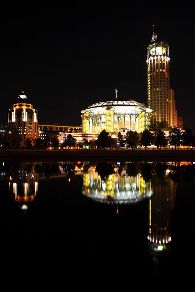 Москва ночью — стоковое фото