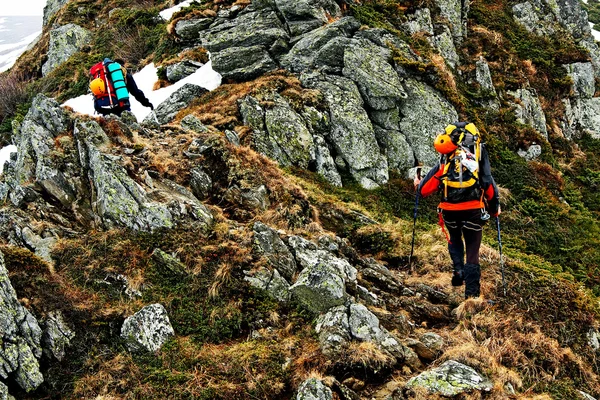 Klättring alpinister — Stockfoto