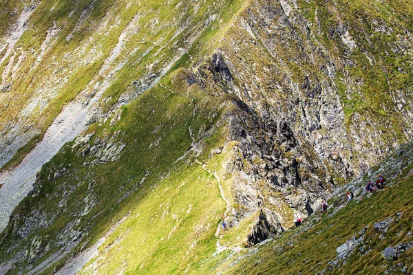 Alpinists in Transylvania Alps, Romania — Stock Photo, Image