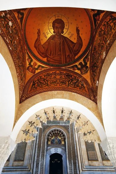 Fresco in arges klooster, Roemenië — Stockfoto