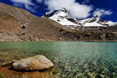 dağ manzarası gran paradiso Milli Park, İtalya