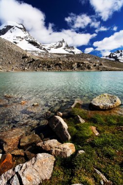 dağ manzarası gran paradiso Milli Park, İtalya
