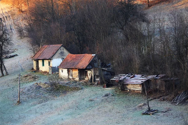 House under the hill — Stock Photo, Image