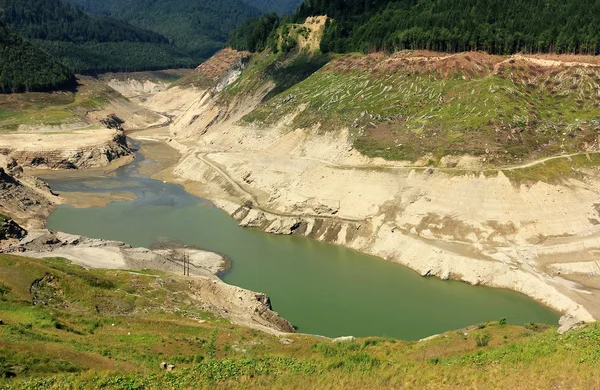 Dry dam lake — Stock Photo, Image