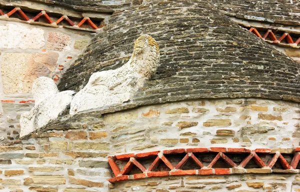 Detalu architektonicznego starego kościoła densus, Rumunia — Zdjęcie stockowe