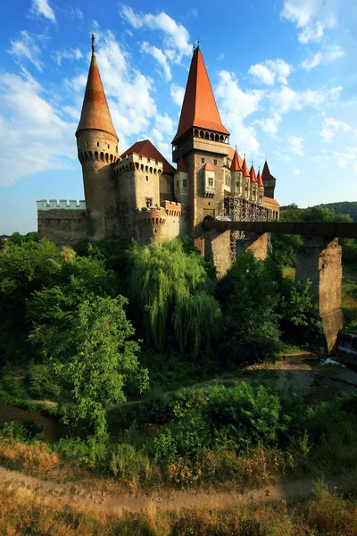 Corvinesti castle, hunedoara, rumänien, europa — Stockfoto