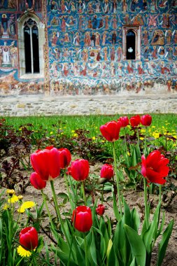 moldovita Manastırı, Moldovya, Romanya'nın dini duvar boyama