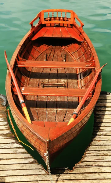 Лодки на озере Блед — стоковое фото