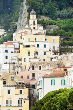 amalfi, İtalya, Avrupa'nın günbatımı ışığı