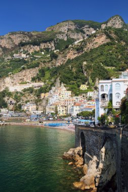 Amalfi'da günbatımı ışığı