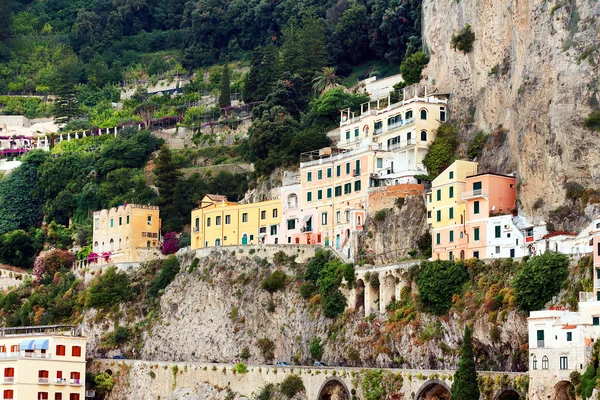 Luz do pôr do sol em Amalfi — Fotografia de Stock