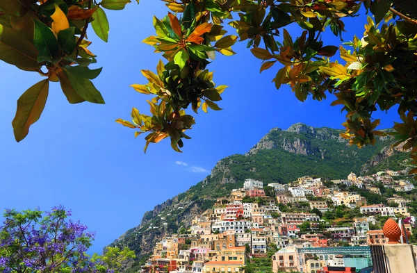 Positano en la costa de Amalfi — Foto de Stock