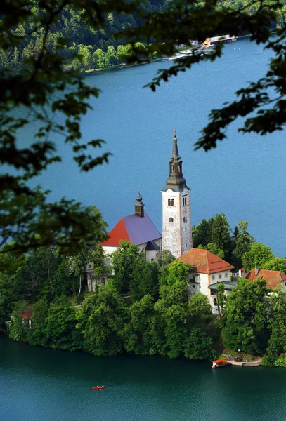 Jezioro Bled, Słowenia, Europa — Zdjęcie stockowe