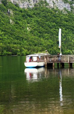 Teknede lake bled, Slovenya, Avrupa