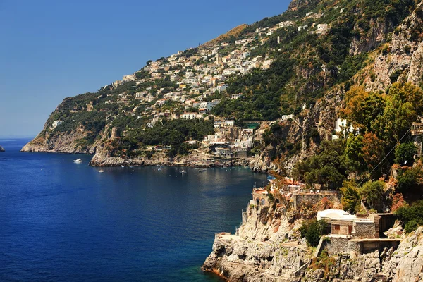 Amalfi resort, meeresmeer, italien, europa — Stockfoto