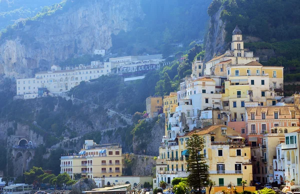 Amalfi resort, Akdeniz deniz, İtalya, Avrupa — Stok fotoğraf